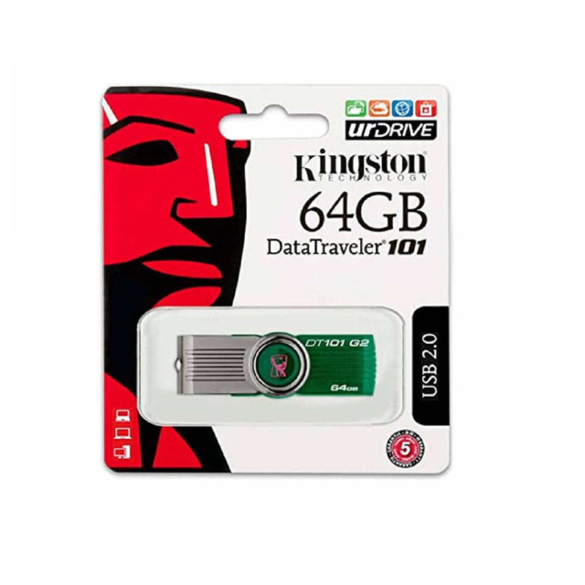 Memoria Kingston Usb 64GB PLASTICO