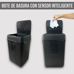 CDMX-BOTE DE BASURA CON SENSOR DE MOVIMIENTO 18 L CARGA CON PILAS