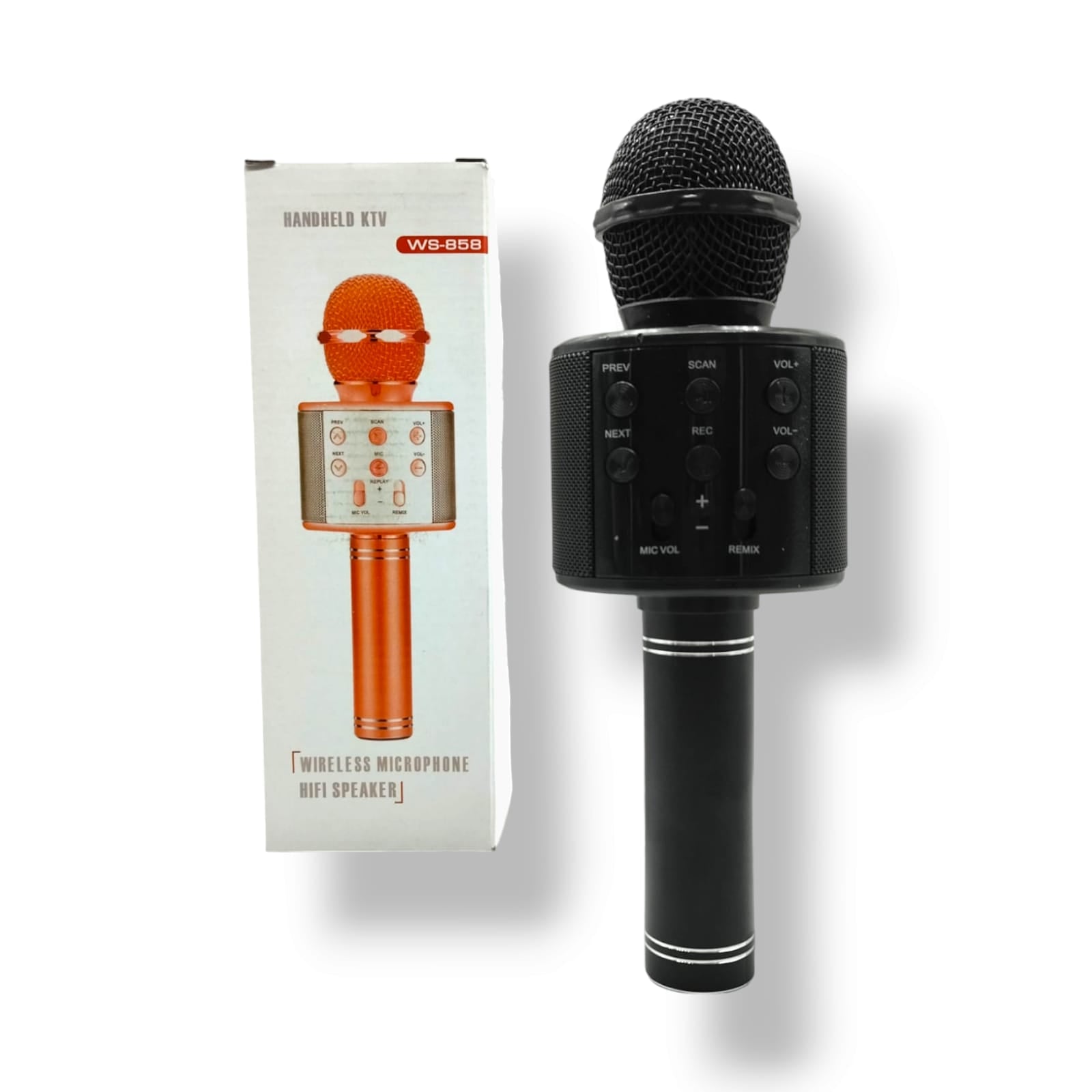 Microfono multifuncional con bocina WS-858MICROFONO MIC-01