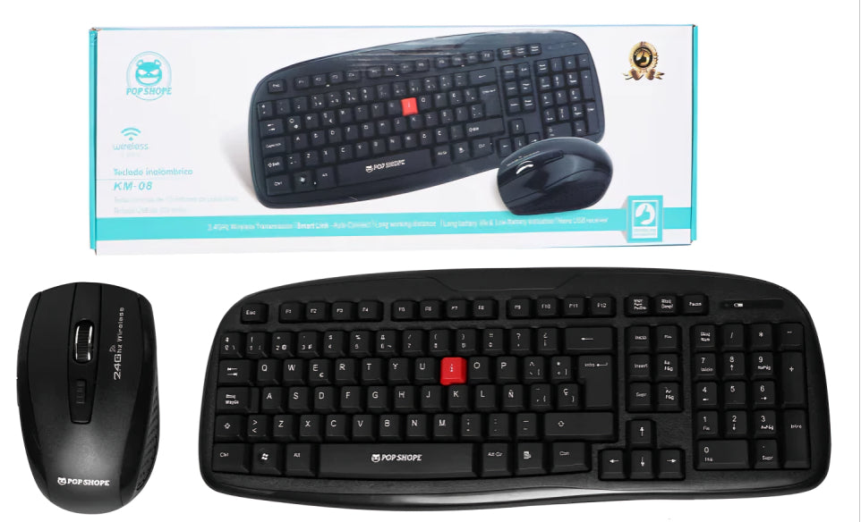 Teclado Inalambrico con mouse KM10