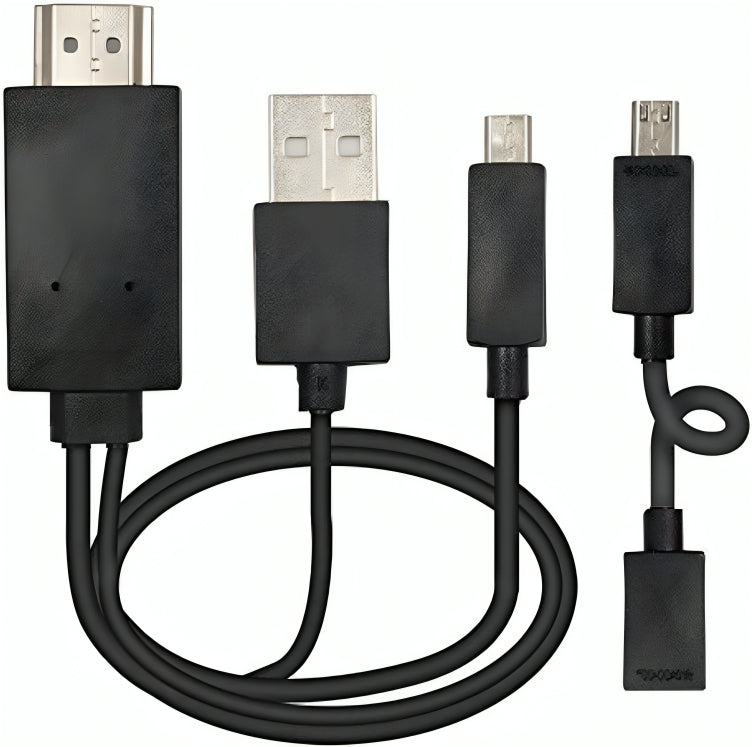 Adaptador universal Micro USB MHL a HDMI Media HDTV