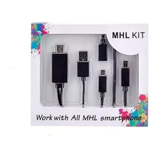 Adaptador universal Micro USB MHL a HDMI Media HDTV