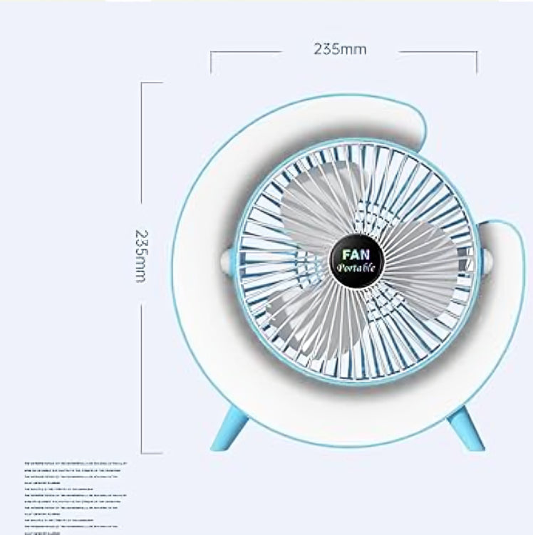 Ventilador portatil colorful desktop fan ven-fan