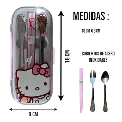 CDMX- Set de Cubiertos Hello Kitty